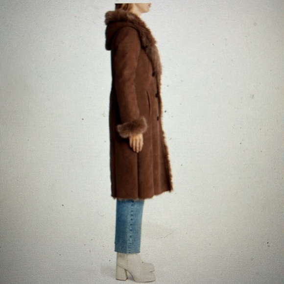 Avec Les Filles Faux shearling coat - Picture 3 of 8